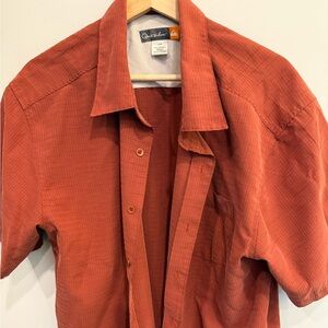 Wrangler Rust Orange Short Sleeve Shirt